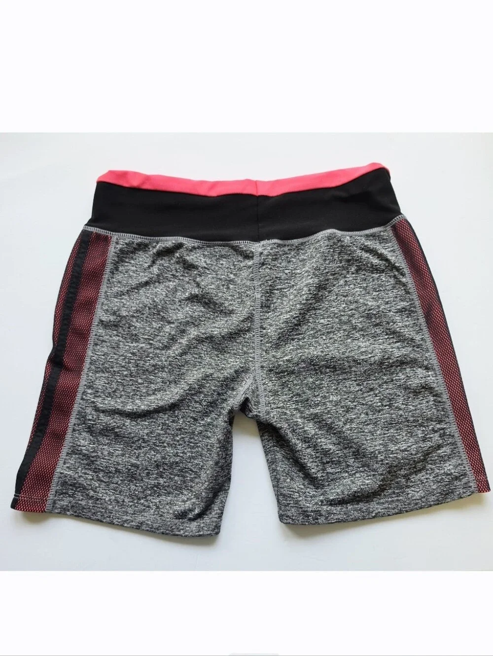 Gray Performance Highrise Biker Shorts